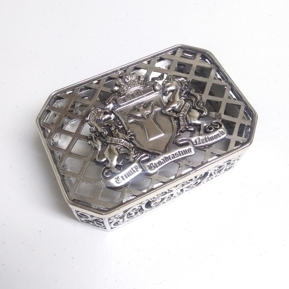 Vintage Other - Vintage Trinity Broadcasting Network Jewelry Box Silver Color Christian Lion Dov
